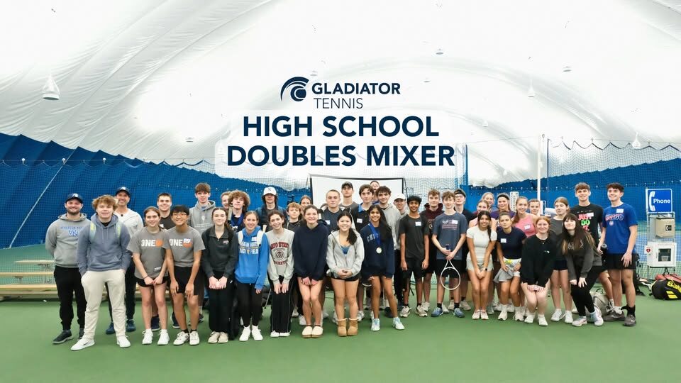 gladiator tennis indoor doubles mixer team