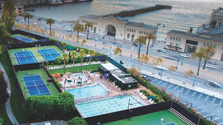 bay club at the gateway tennis courts