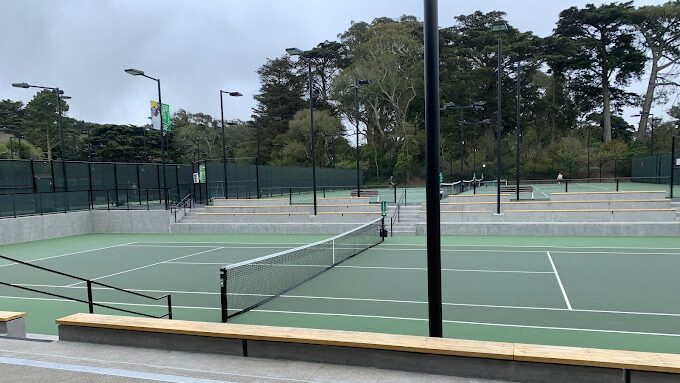 the lisa & douglas goldman center tennis court